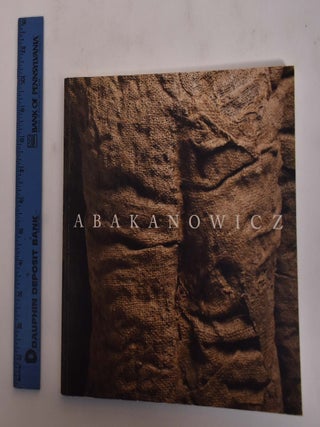 Item #10000 Magdalena Abakanowicz: Recent Sculpture. Michael Brenson
