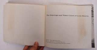 Item #10181 The Drawings and Water Colors of Leon Bonvin. Gabriel P. Weisberg