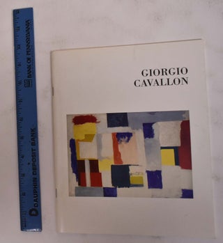 Item #103061 Giorgio Cavallon: Paintings 1952-1989. Jeffrey Hoffeld