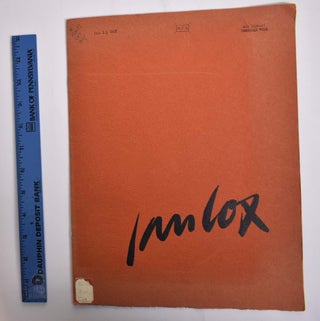 Item #10488 Jan Cox. 1957 Boston: Museum of Fine Arts