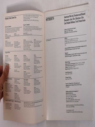 American Folk Art, Furniture and Related Decorative Arts: The Collection of the Late Pauline Heilman, York Pennsylvania (auction catalogue July 16 + 17, 1982)