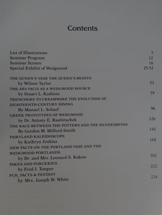 Proceedings of the Sixteenth Wedgwood International Seminar
