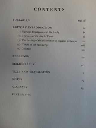 Li Tre Libri Dell' Arte Del Vasaio = The Three Books of The Potter's Art