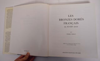 Les Bronzes Dores Francais du XVIIIe Siecle