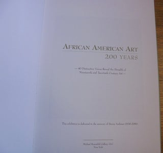 African American Art: 200 Years - 40 Distinctive Voices Reveal the Breadth of Nineteenth and Twentieth Century Art