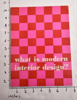 Item #109732000001 What Is Modern Interior Design? Edgar Jr Kauffman