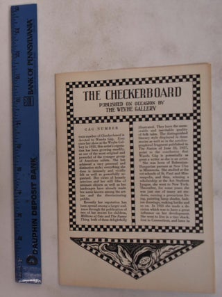 Item #111409 The Checkerboard: Published on Occasion by the Weyhe Gallery : Gag Number. Wanda Gag