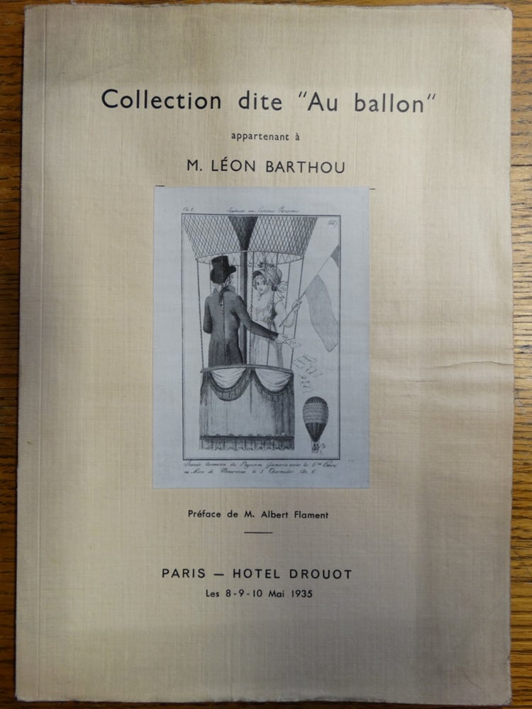 Item #112666 Collection dite "Au Ballon" Appartement a Monsieur Leon Barthou. M. Albert Flament, preface.