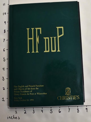 Item #116154 Fine English and French Furniture and Objects of Art from the Private Residence of...