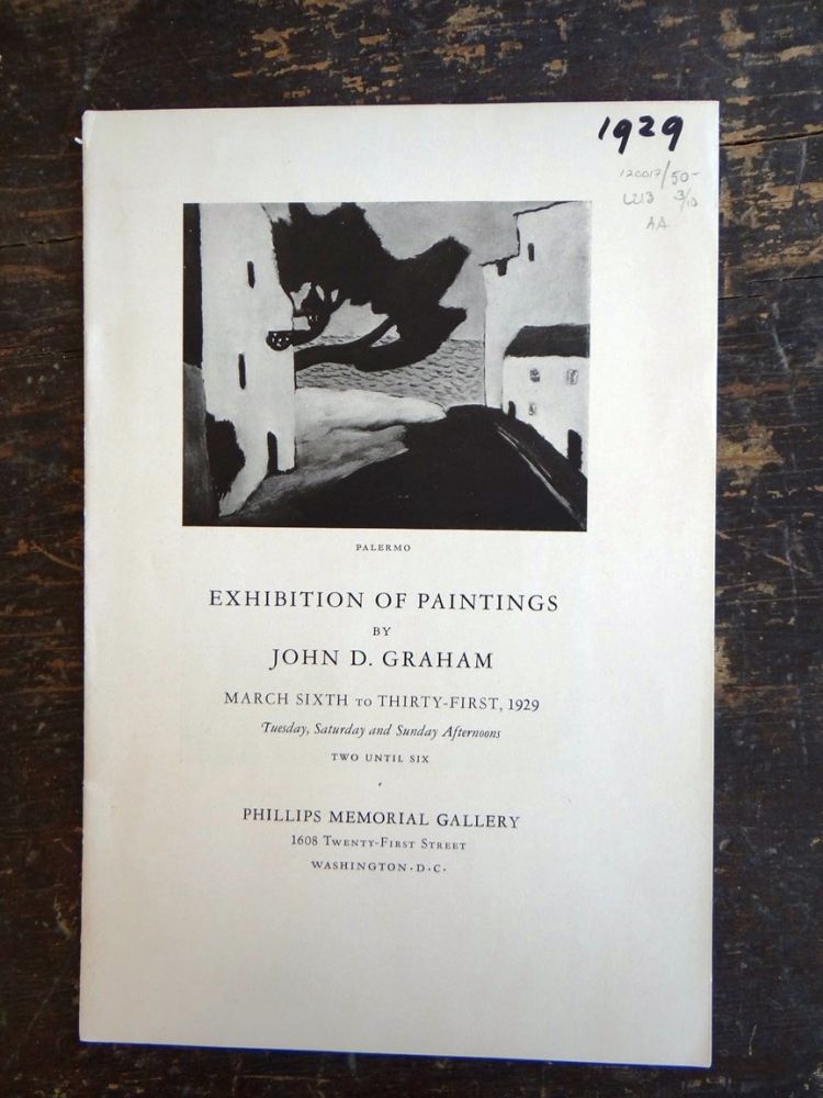 Item #120017 Exhibition of Paintings by John D. Graham