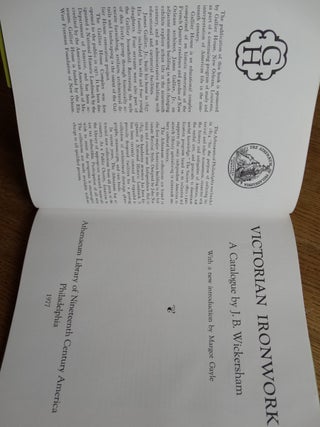 Victorian Ironwork: A Catalogue by J.B. Wickersham