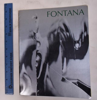 Item #12148 Lucio Fontana: The Spatial Concept of Art. MN: Walker Art Center Minneapolis, two...
