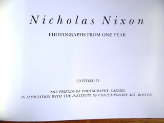Nicholas Nixon Photographs From One Year