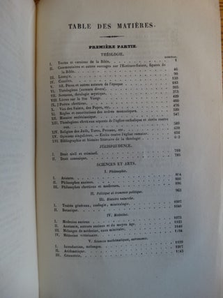 Catalogue de Livres Rares et Precieux Composant la Bibliotheque de feu M. l'abbe Jean-Baptiste Chevalier de Bearzi