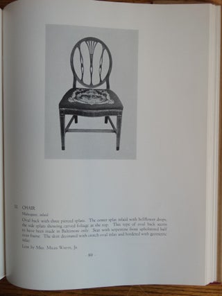 Baltimore Furniture: The Work of Baltimore and Annapolis Cabinetmakers from 1760 to 1810