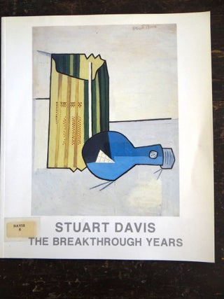 Item #125221 Stuart Davis: The Breakthrough Years. William C. Agee
