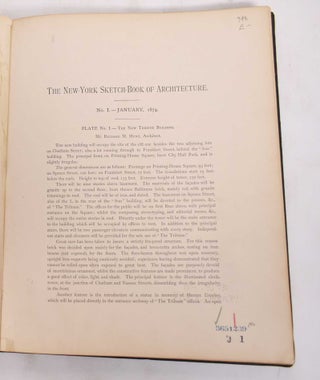 Item #125420 The New-York Sketch Book of Architecture. Volume 1