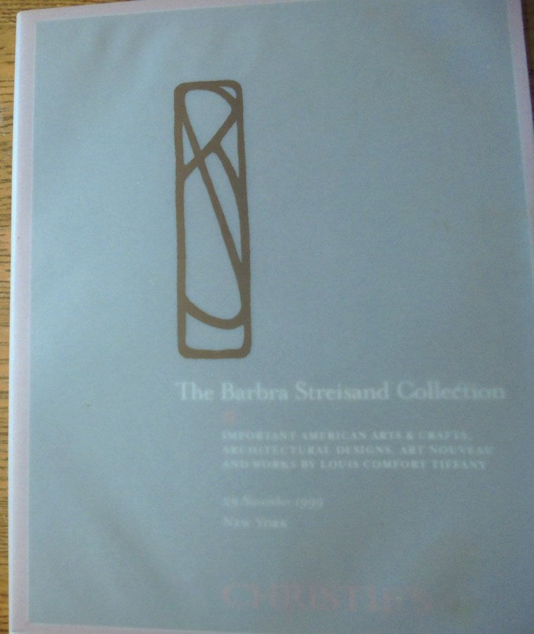 Item #127580 The Barbara Streisand Collection: Important American Arts & Crafts, Architectural Designs, Art Nouveau, and Works by Louis Comfort Tiffany