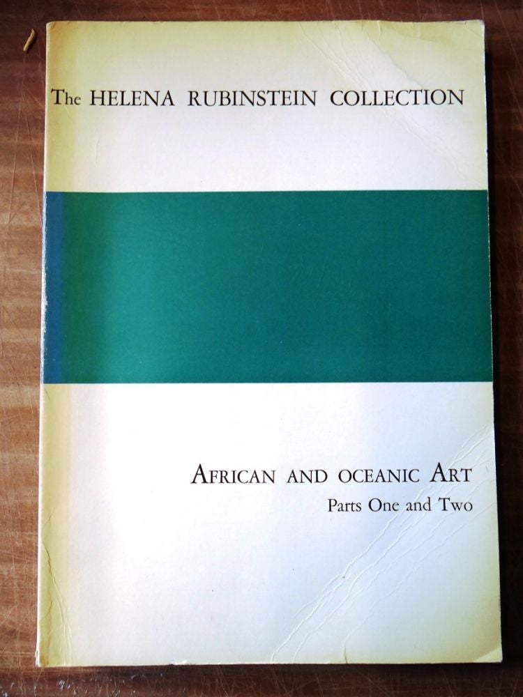 Item #128589 The Helena Rubinstein Collection: African and Oceanic Art Parts One and Two. Parke-Bernet Galleries.