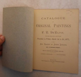 Catalogue of Original Paintings by F.B. De Blois
