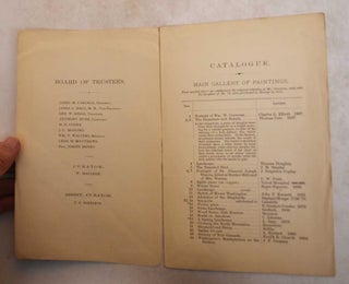 Catalogue of The Paintings and Statuary of the Corcoran Gallery of Art. A Descriptive Catalogue is in Preparation for The Opening of The Entire Gallery