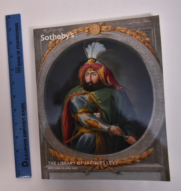 Item #131345 The Library of Jacques Levy: Sotheby's Auction, New York, 20 April 2012. Sotheby's.