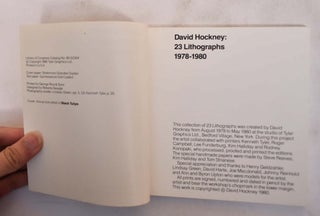 David Hockney: 23 Lithographs 1978-1980