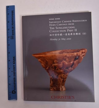 Item #133413 Important Chinese Rhinoceros Horn Carvings from the Songzhutang Collection Part II...