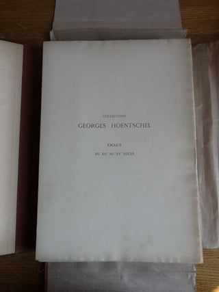 Collections Georges Hoentschel. Introduction et Notices. Volume I: Emaux du XIIe au XVe Siecle; Volume 2: Ivoires, Orfevrerie Religieuse, Pierres (2 Volumes)