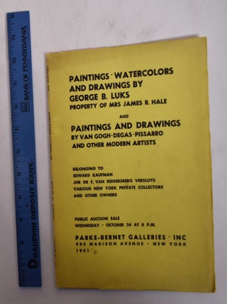 Item #13530 Paintings, Watercolors, and Drawings by George B. Luks: Property of Mrs. James R....