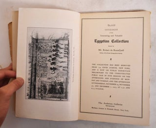 The Egyptian Collection formed by Mr. Robert de Rustafjaell