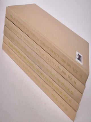Item #135987 Transactions of the Oriental Ceramic Society (Periodical run, 1995-2001