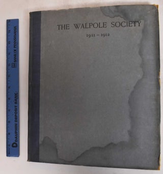 Item #13635 1st Annual Volume of the Walpole Society, 1911-1912