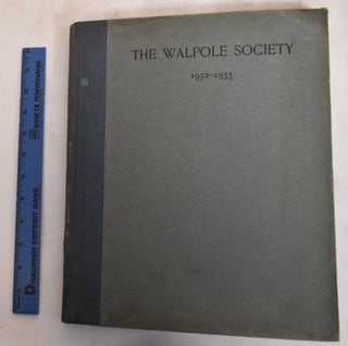 Item #13658 21st Annual Volume of the Walpole Society, 1932-1933