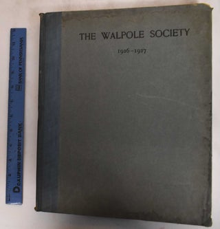 Item #13659 15th Annual Volume of the Walpole Society, 1926-1927