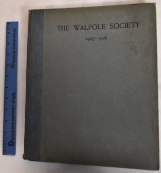 Item #13662 14th Annual Volume of the Walpole Society, 1925-1926