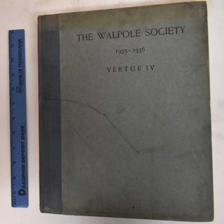 Item #13663 24th Annual Volume of the Walpole Society, 1935-1936