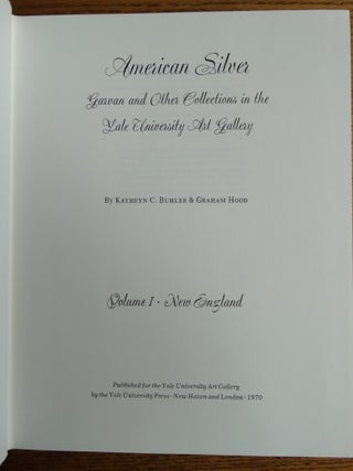 American Silver: Garvan and Other Collections in the Yale University Gallery (2 vols.)