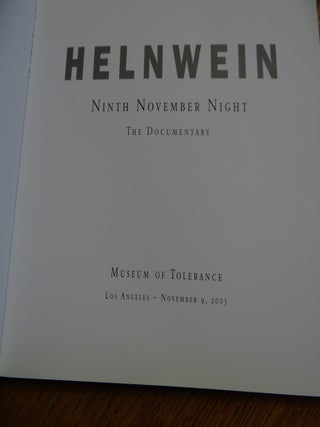 Helnwein: Ninth November Night, The Documentary