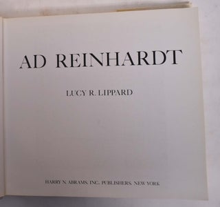 Item #137157 Ad Reinhardt. Lucy R. Lippard