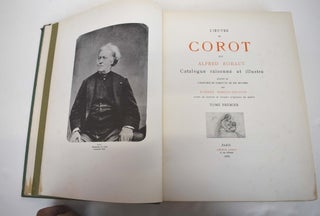 L'oeuvre de Corot par Alfred Robaut. Precede de L'Hiostoire de Corot et de ses Oeuvres par Etienne Moreau-Nelaton, ornee de dessins et croquis originaux du maitre. (COMPLETE 4-VOLUME SET)