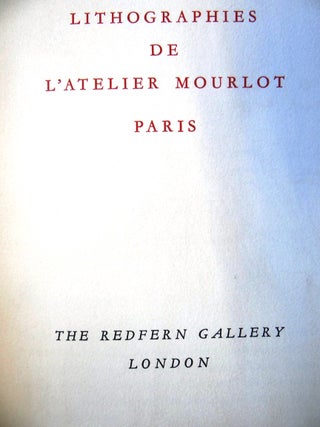 L'Atelier Mourlot: Lithographies De L'atelier Mourlot, Paris