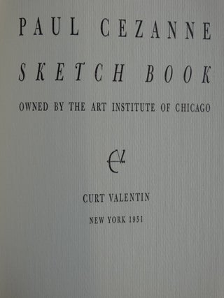 Paul Cezanne Sketch Book: Owned by the Art Institute of Chicago (2 volumes)