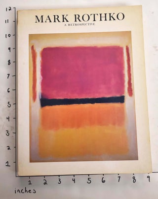 Item #1429 Mark Rothko, 1903-1970: A Retrospective. Diane Waldman
