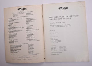 Property from the Estate of Mrs. Duncan Phillips
