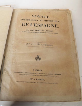 Item #145441 Voyage Pittoresque et Historique de L'Espagne: Tome Second (Incomplete). Alexandre...