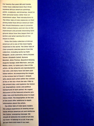The Other Side of Color: African American Art in the Collection of Camille O. and William H. Cosby Jr.