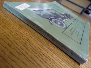 Catalogue of Veteran, Edwardian and Vintage Vehicles and Post-Vintage Thoroughbreds Motor-Cycles and Bicycles Motoring Books, Accessories and Miscellanea