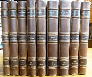 Item #149592 Fors Clavigera. Letters to the Workmen and Labourers of Great Britain (8 volumes) +...