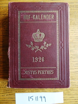 Item #151199 Gothaischer Hofkalender: Genealogisches Taschenbuch der Fürstlichen Häuser;...